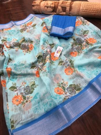 Romantic Handloom Linen casual Saree Wholesale price