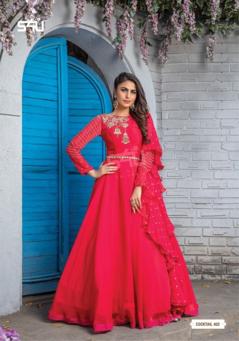 S4U Cocktail vol 4 Anarkali Party wear Gown wholesale price