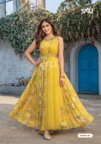 S4U Cocktail vol 4 Anarkali Party wear Gown wholesale price