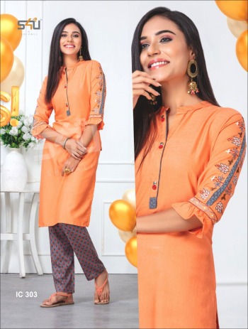 S4U Indi Chic vol 3 Kurtis with palazzo catalog