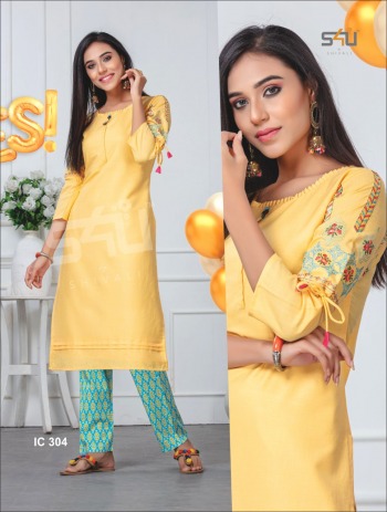 S4U Indi Chic vol 3 Kurtis with palazzo catalog