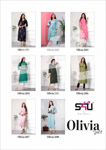 S4U Olivia vol 2 Kurtis Wholesaler