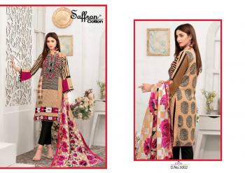 Saffron Cotton Gulzar Karachi Queen vol 5 Pakistani dress Material