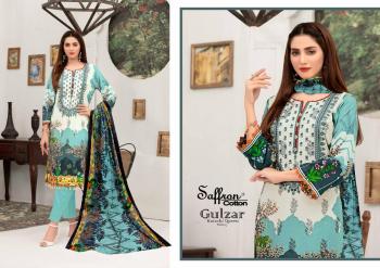 Saffron Cotton Gulzar Karachi Queen vol 5 Pakistani dress Material