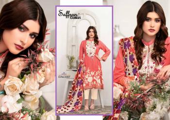 Saffron Cotton Gulzar Karachi Queen vol 5 Pakistani dress Material