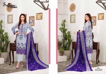 Saffron Cotton Gulzar Karachi Queen vol 5 Pakistani dress Material