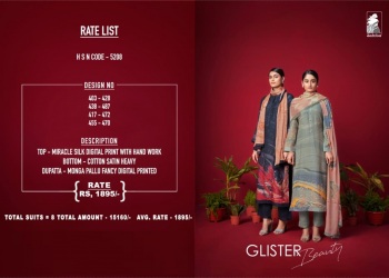 Sahiba Glister Miracle Silk Salwar Kameez wholesaler