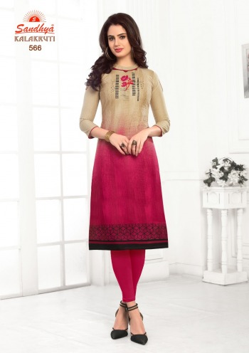 Sandhya kalakruti vol 18 Cotton kurtis catalog wholesaler