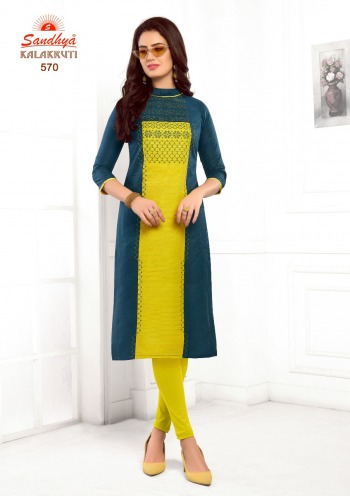 Sandhya kalakruti vol 18 Cotton kurtis catalog wholesaler