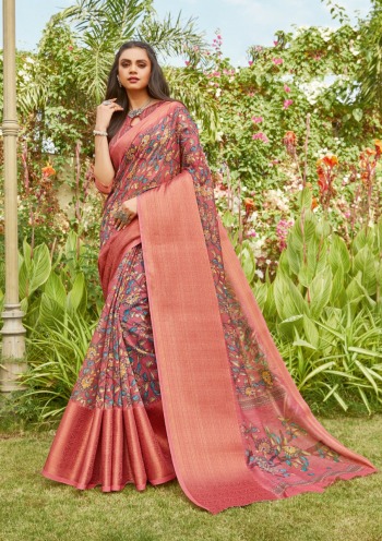 Sangam Anaya Linen Saree wholesaler