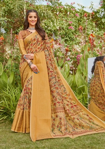 Sangam Anaya Linen Saree wholesaler