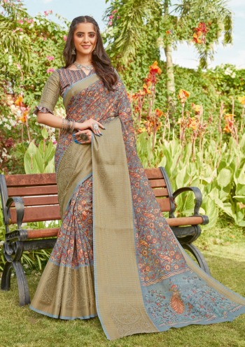 Sangam Anaya Linen Saree wholesaler