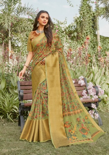 Sangam Anaya Linen Saree wholesaler