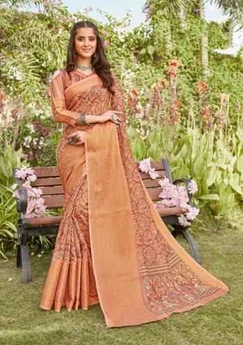 Sangam Anaya Linen Saree wholesaler