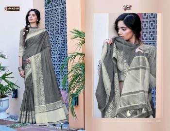 Sangam Floral Linen Saree buy wholesale price