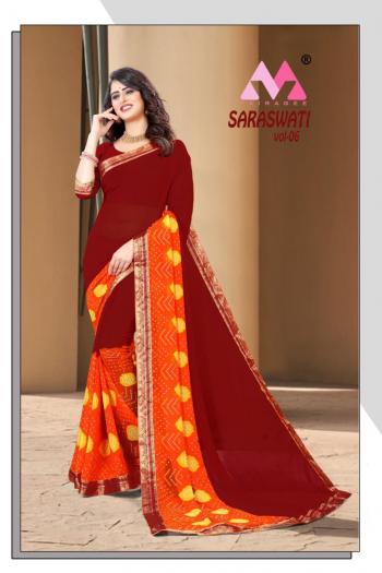 Saraswati vol 6 Georgette Daily wear Saree wholesaler