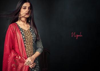 Sargam Print Nigah Pashmina Winter Salwar Kameez wholesaler