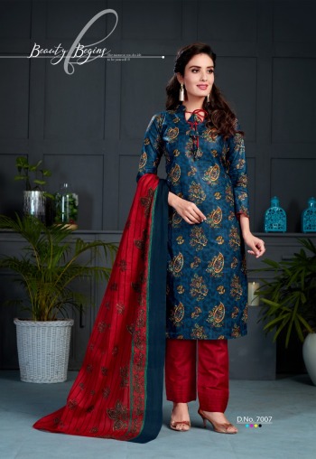 SC Laadki vol 7 Cotton dress material Wholesaler