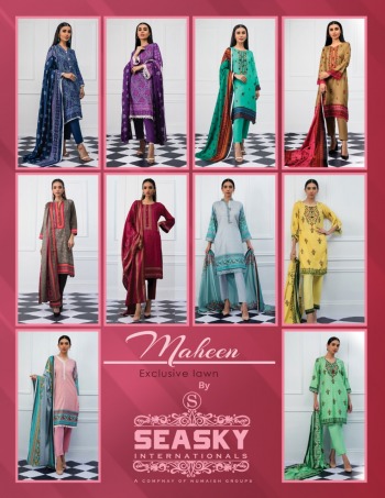 Seasky Maheen Lawn 2020 Pakistani Lawn Dress wholesale Price