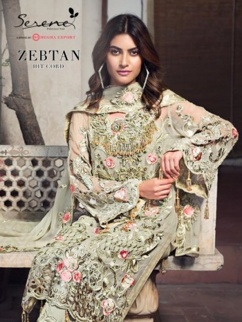 Serene Zebtan Georgette Pakistani Suits