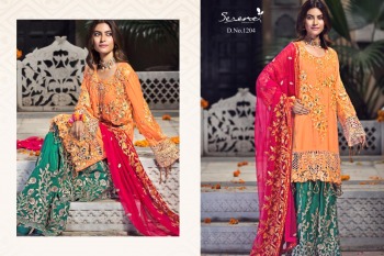 Serene Zebtan Georgette Pakistani Suits