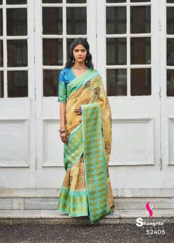 Shangrila Naina Linen Cotton Saree wholesaler