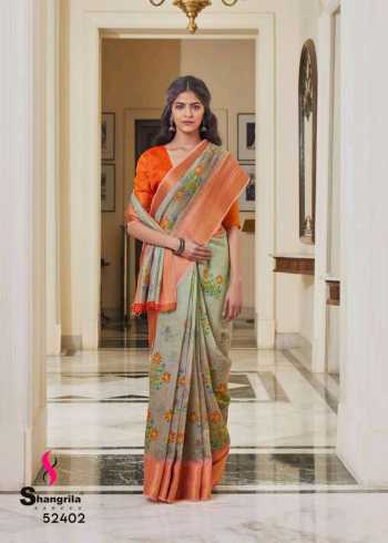 Shangrila Naina Linen Cotton Saree wholesaler