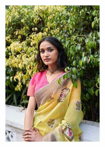 Shangrila Naina Linen Cotton Saree wholesaler