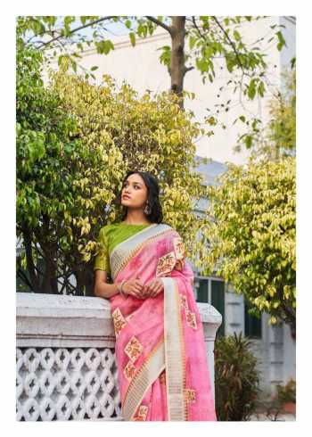 Shangrila Naina Linen Cotton Saree wholesaler