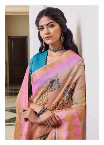 Shangrila Naina Linen Cotton Saree wholesaler