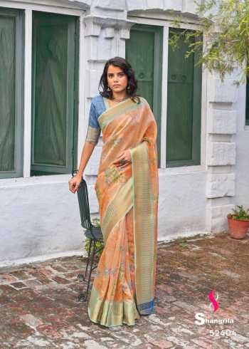 Shangrila Naina Linen Cotton Saree wholesaler