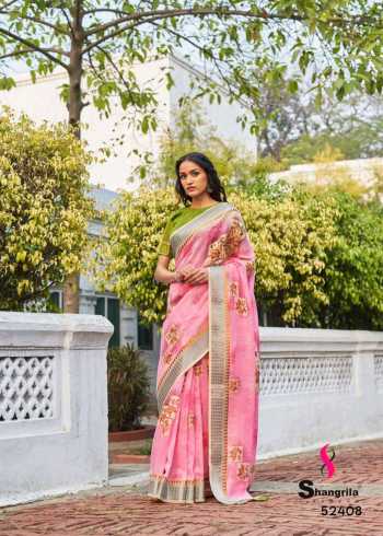 Shangrila Naina Linen Cotton Saree wholesaler