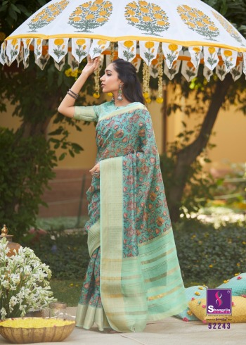 Shangrila Niharika Digital Soft linen Saree buy wholesale Price