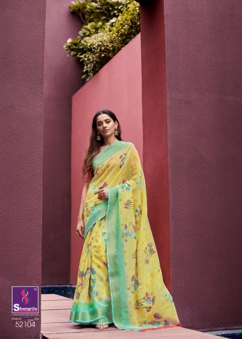 Shangrila Senorita vol 3 Linen Saree buy wholesale price