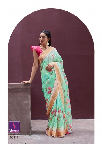 Shangrila Senorita vol 3 Linen Saree buy wholesale price