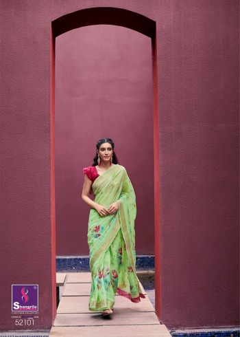 Shangrila Senorita vol 3 Linen Saree buy wholesale price