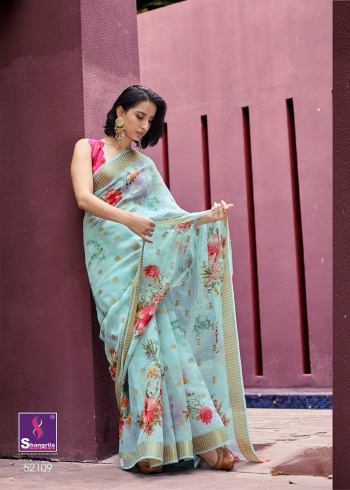 Shangrila Senorita vol 3 Linen Saree buy wholesale price