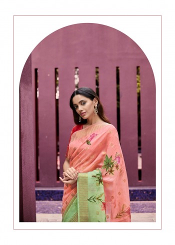 Shangrila Senorita vol 3 Linen Saree buy wholesale price