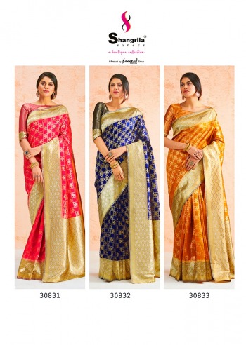 Shangrila Tejasvi Silk Wedding Saree catalog Wholesaler