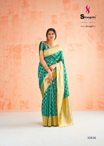 Shangrila Tejasvi Silk Wedding Saree catalog Wholesaler