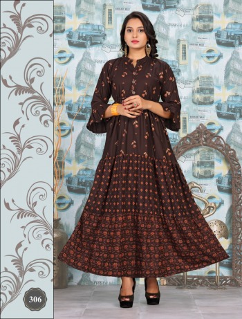 Shivanya Rayon anarkali Kurtis wholesaler