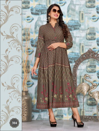 Shivanya Rayon anarkali Kurtis wholesaler