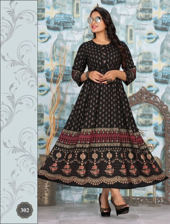 Shivanya Rayon anarkali Kurtis wholesaler