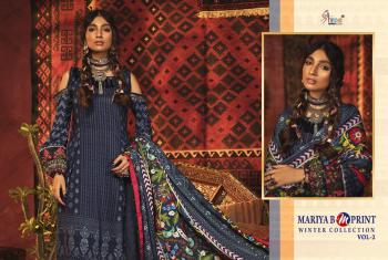 Shree fab maria b m print winter Collection 2 Pakistani Woollen Suits