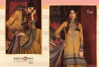 Shree fab maria b m print winter Collection 2 Pakistani Woollen Suits