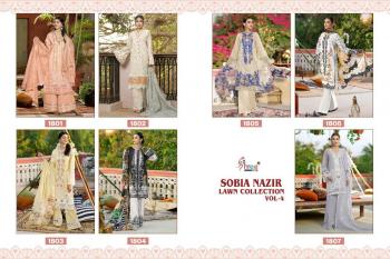 Shree fab Sobia Nazir Lawn Collection 4 Lawn Pakistani Suits