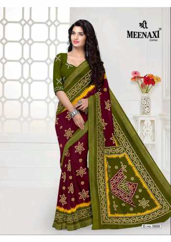 Shree Meenaxi Cotton Rajwadi bandhani vol 3 Cotton Saree wholesaler