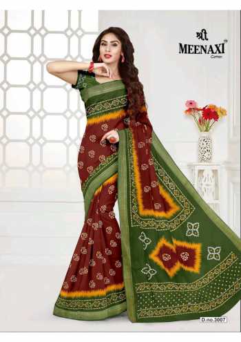 Shree Meenaxi Cotton Rajwadi bandhani vol 3 Cotton Saree wholesaler