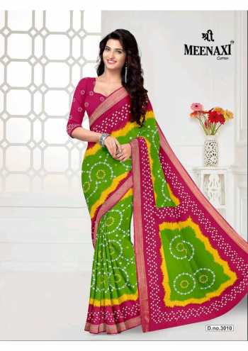 Shree Meenaxi Cotton Rajwadi bandhani vol 3 Cotton Saree wholesaler