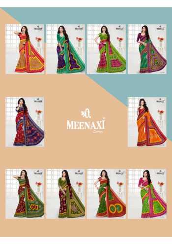 Shree Meenaxi Cotton Rajwadi bandhani vol 3 Cotton Saree wholesaler